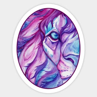 Galaxy Lion Sticker